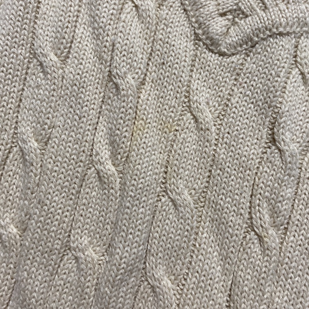 Faded Glory v-neck and v-back pale tan sweater - Picture 5 of 10